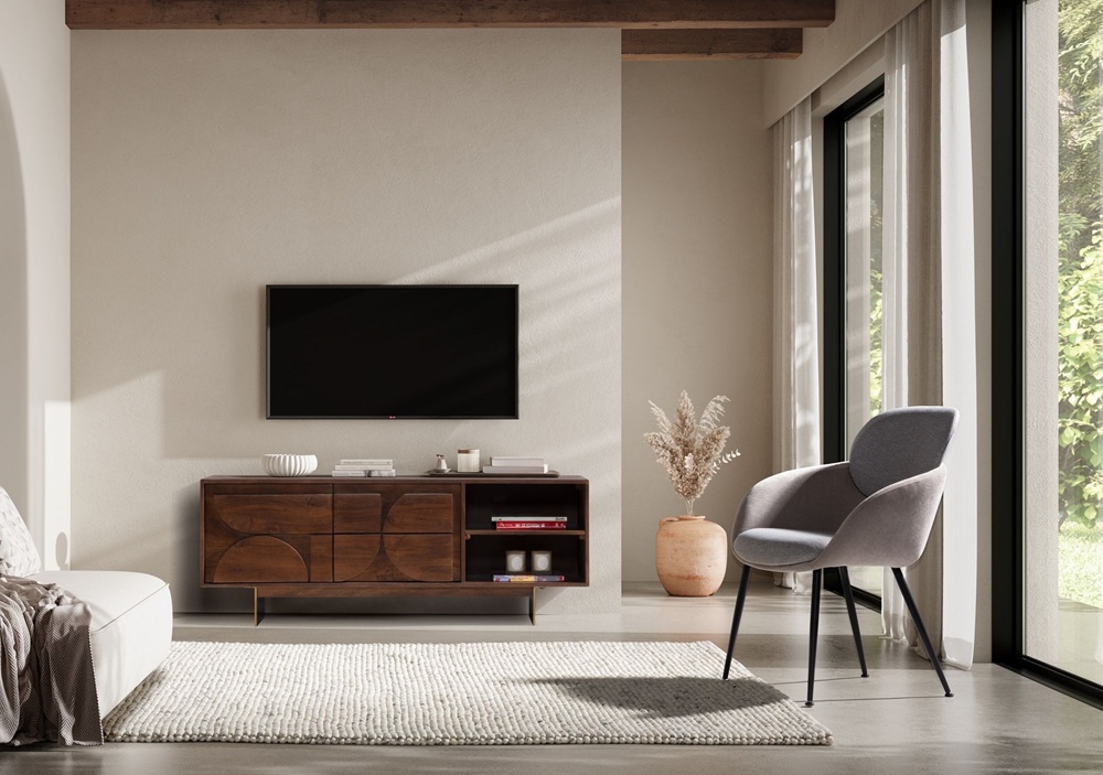 Trisha - Mueble para TV de 145 cm, con 2P - Imagen 3