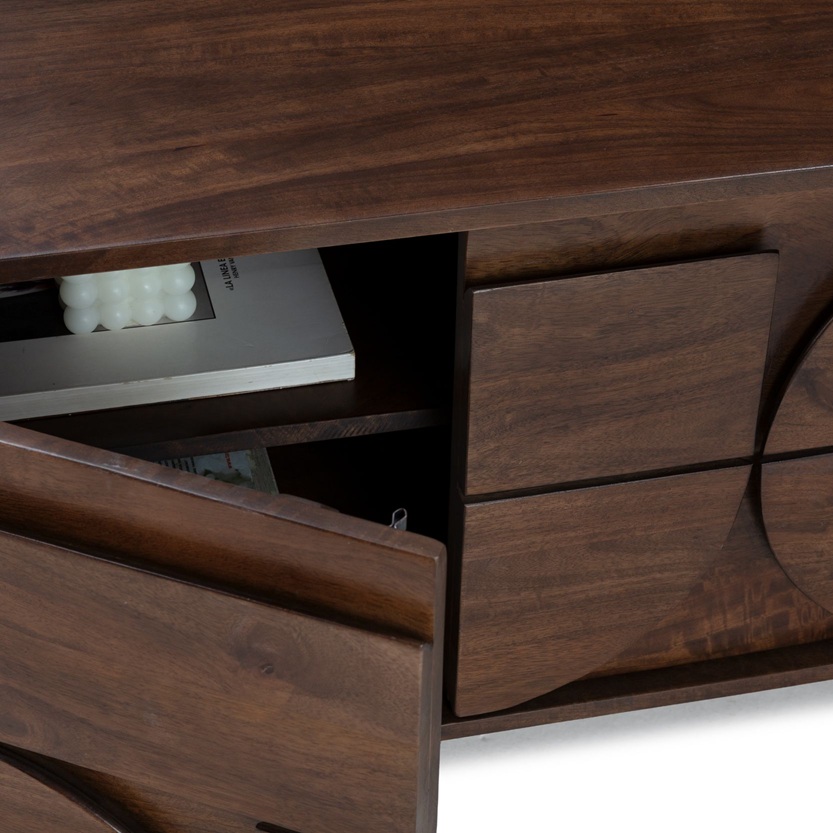 Trisha - Mueble para TV de 145 cm, con 2P - Imagen 6