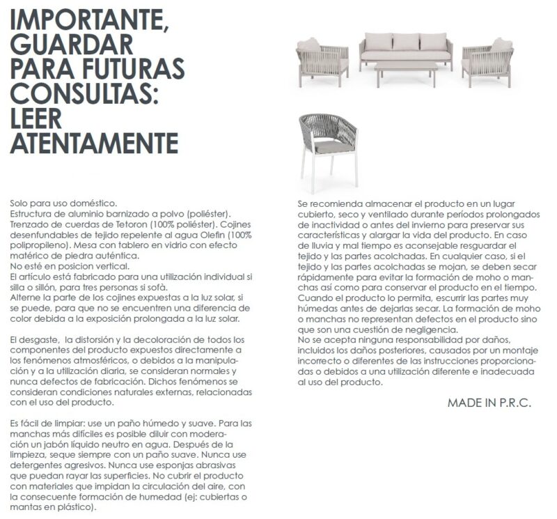 Florencia - Sillón para exterior, Blanco - Imagen 11