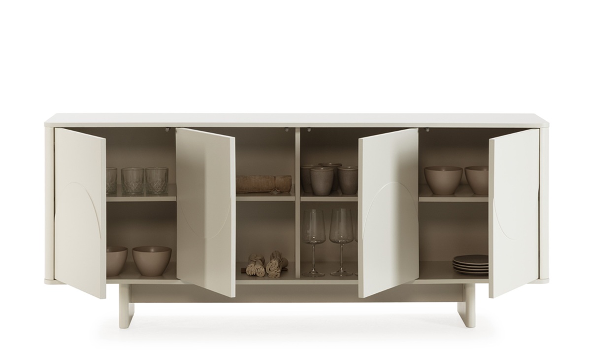 Solei - Aparador de 180 cm, 4P - Crema - Imagen 4