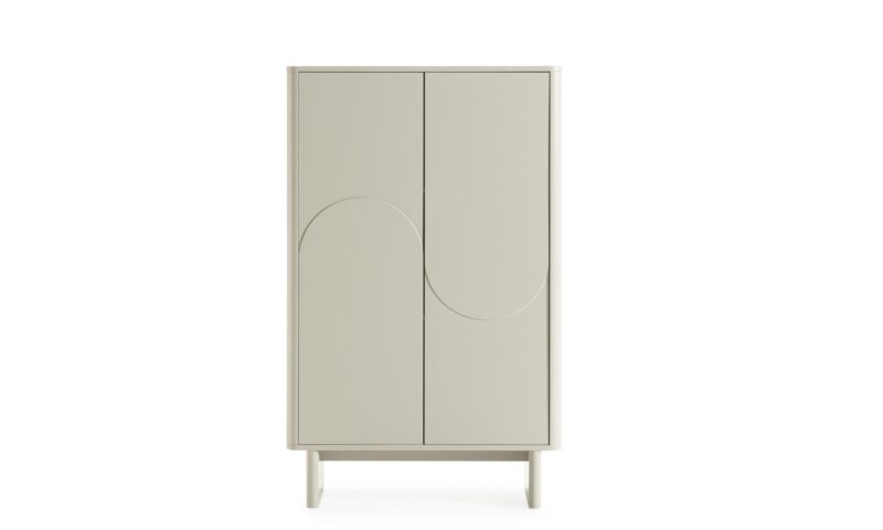 Solei - Aparador Alto de 80 cm, 2P - Crema