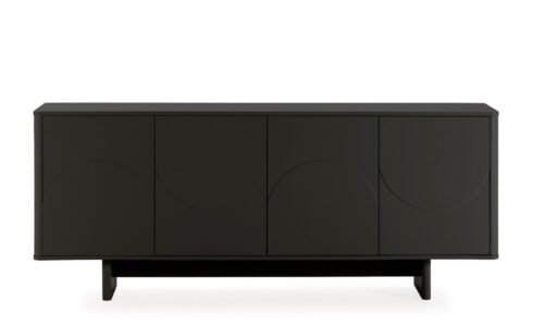 Solei - Aparador de 180 cm, 4P - Negro