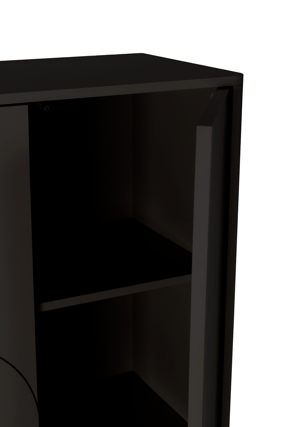 Solei - Aparador Alto de 80 cm, 2P - Negro - Imagen 4