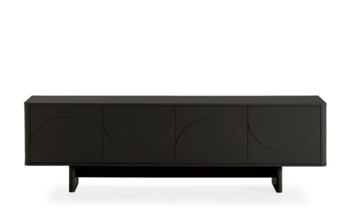 Solei - Mueble para TV de 180 cm, 4P - Negro