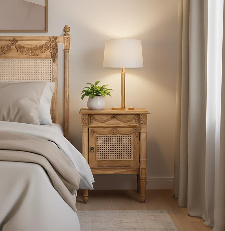 Pukau - Mesita de noche de 50 cm 1P/1C - Imagen 3