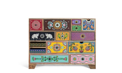 Ranya - Cajonera de 120 cm con 14C